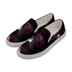 Crystals Background Designluxury Women s Canvas Slip Ons by Jancukart