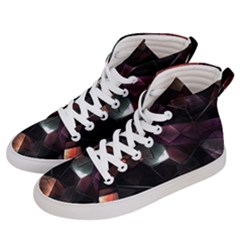 Crystals Background Designluxury Men s Hi-top Skate Sneakers