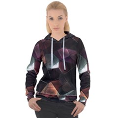 Crystals Background Designluxury Women s Overhead Hoodie