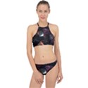 Crystals background designluxury Racer Front Bikini Set View1