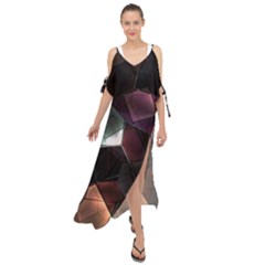 Crystals Background Designluxury Maxi Chiffon Cover Up Dress