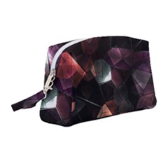 Crystals Background Designluxury Wristlet Pouch Bag (medium)