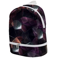 Crystals Background Designluxury Zip Bottom Backpack