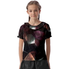 Crystals Background Designluxury Kids  Frill Chiffon Blouse