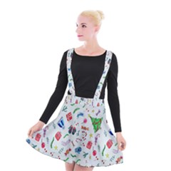 Wallpaper Special Christmas Suspender Skater Skirt by nate14shop