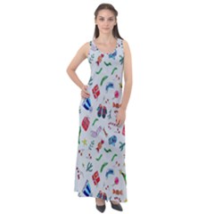 Wallpaper Special Christmas Sleeveless Velour Maxi Dress