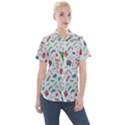 Wallpaper Special Christmas Women s Short Sleeve Pocket Shirt View1