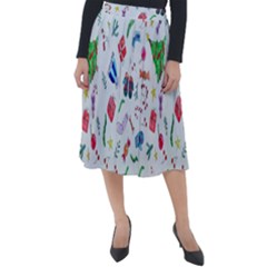 Wallpaper Special Christmas Classic Velour Midi Skirt  by nate14shop