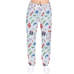 Wallpaper Special Christmas Women Velvet Drawstring Pants