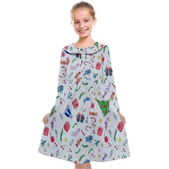 Wallpaper Special Christmas Kids  Midi Sailor Dress