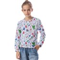 Wallpaper Special Christmas Kids  Long Sleeve Tee with Frill  View1