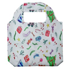 Wallpaper Special Christmas Premium Foldable Grocery Recycle Bag