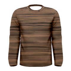 Texture Wood,dark Men s Long Sleeve Tee