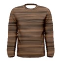 Texture Wood,dark Men s Long Sleeve Tee View1