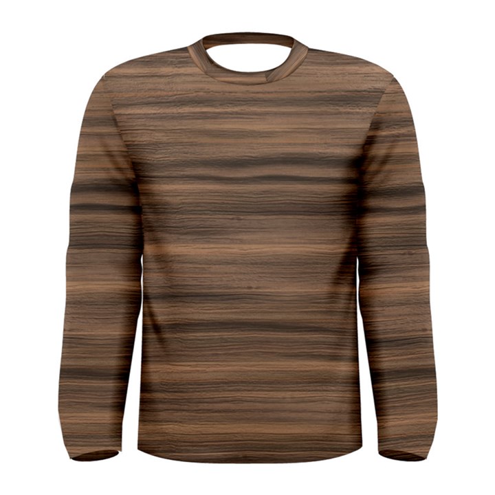 Texture Wood,dark Men s Long Sleeve Tee