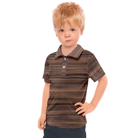 Texture Wood,dark Kids  Polo Tee by nate14shop