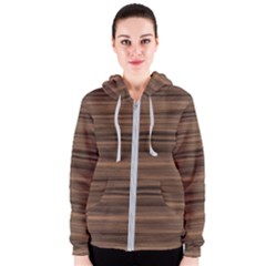 Texture Wood,dark Women s Zipper Hoodie