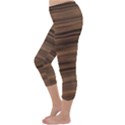 Texture Wood,dark Capri Winter Leggings  View2