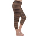 Texture Wood,dark Capri Winter Leggings  View3