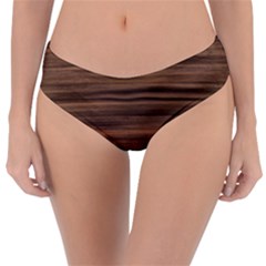 Texture Wood,dark Reversible Classic Bikini Bottoms by nate14shop