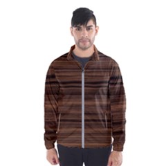 Texture Wood,dark Men s Windbreaker