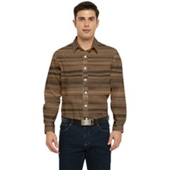 Texture Wood,dark Men s Long Sleeve  Shirt