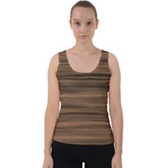 Texture Wood,dark Velvet Tank Top