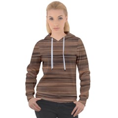 Texture Wood,dark Women s Overhead Hoodie