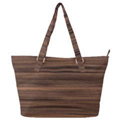 Texture Wood,dark Full Print Shoulder Bag