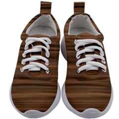 Texture Wood,dark Kids Athletic Shoes by nate14shop