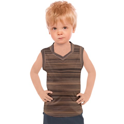 Texture Wood,dark Kids  Sport Tank Top by nate14shop