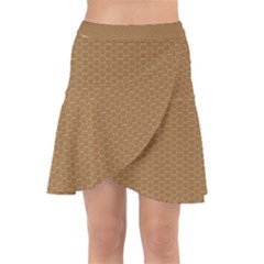 Template-wood Design Wrap Front Skirt by nateshop