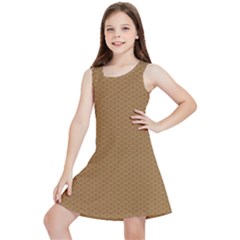 Template-wood Design Kids  Lightweight Sleeveless Dress by nateshop