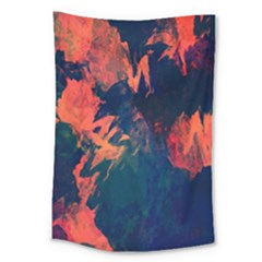 Background-abstrac Orange Large Tapestry by nateshop