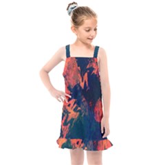 Background-abstrac Orange Kids  Overall Dress by nateshop