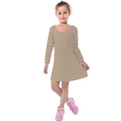 Template-wood Kids  Long Sleeve Velvet Dress by nateshop