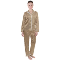 Template-wood Satin Long Sleeve Pajamas Set by nateshop