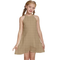 Template-wood Kids  Halter Collar Waist Tie Chiffon Dress by nateshop