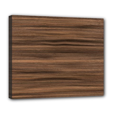 Texture Wood,dark Deluxe Canvas 24  X 20  (stretched) by nateshop