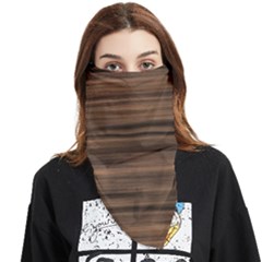 Texture Wood,dark Face Covering Bandana (triangle) by nateshop