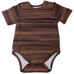 Texture Wood,dark Baby Short Sleeve Onesie Bodysuit by nateshop