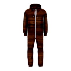 Texture-dark Wood Hooded Jumpsuit (kids) by nateshop