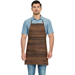 Texture-dark Wood Kitchen Apron by nateshop