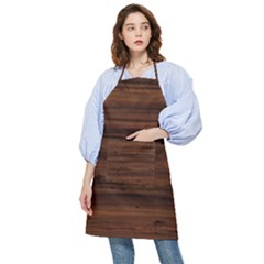 Texture-dark Wood Pocket Apron by nateshop