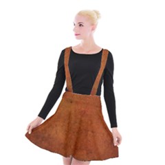 Brown Suspender Skater Skirt by nateshop