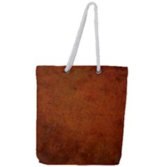 Brown Full Print Rope Handle Tote (large) by nateshop