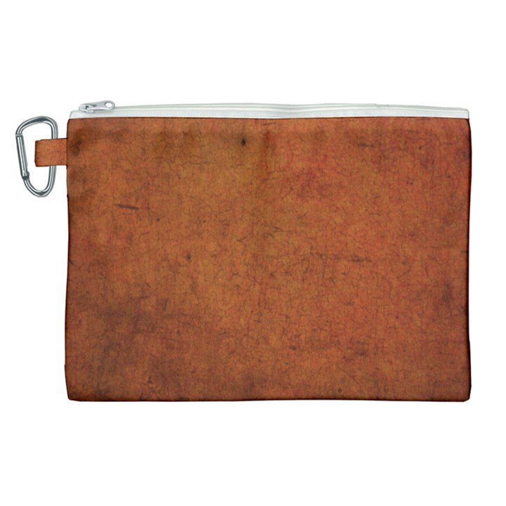 Brown Canvas Cosmetic Bag (XL)