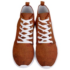 Brown Men s Lightweight High Top Sneakers by nateshop