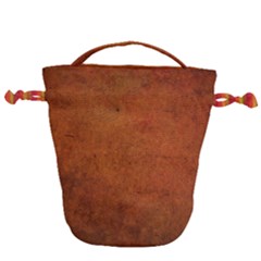 Brown Drawstring Bucket Bag