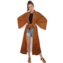 Brown Maxi Kimono